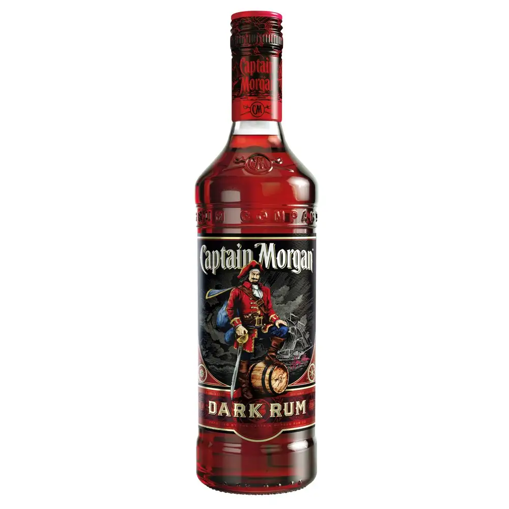 Bottle of Captain Morgan Dark Rum