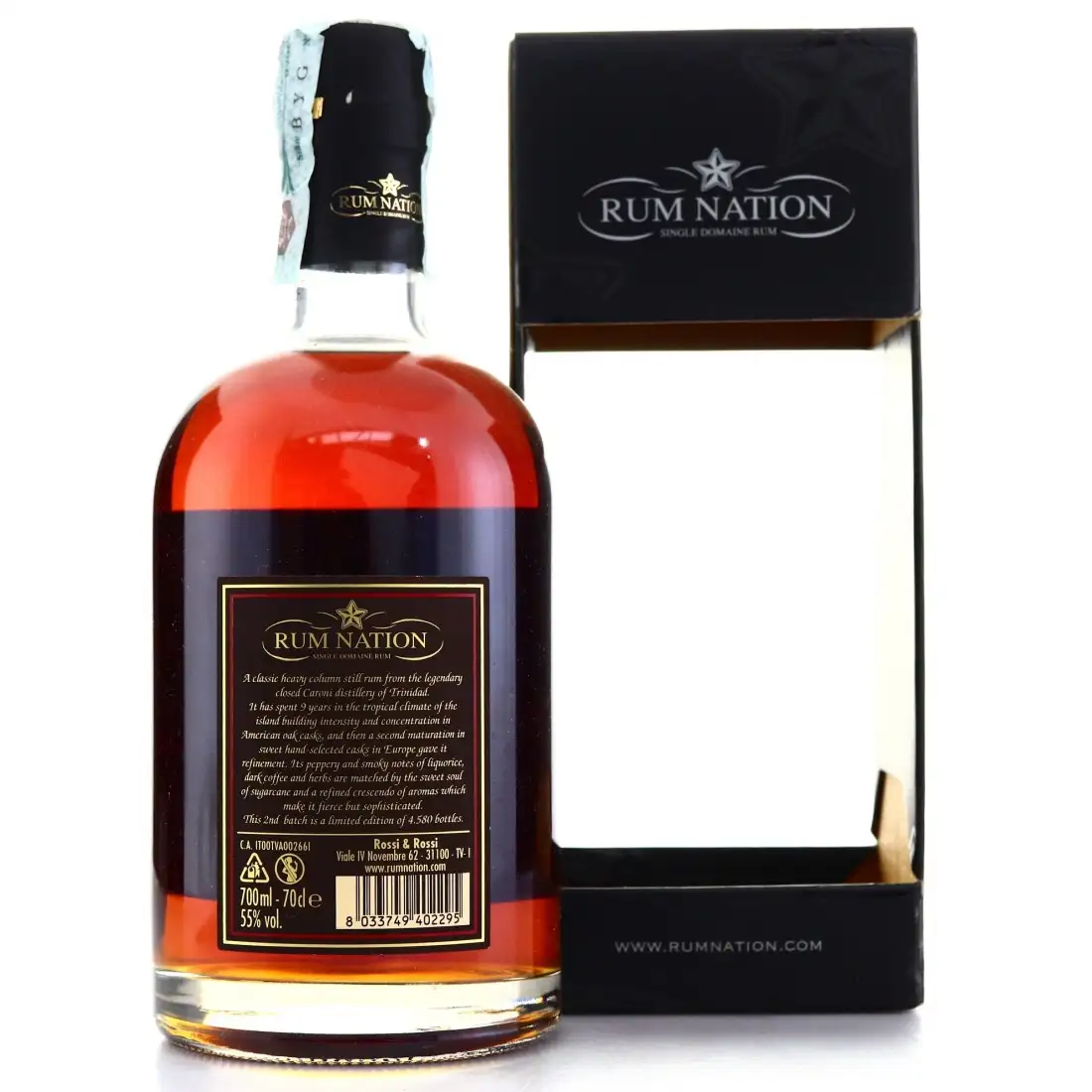 High resolution image of Rum Nation Caroni Release 2014 HTR 1998