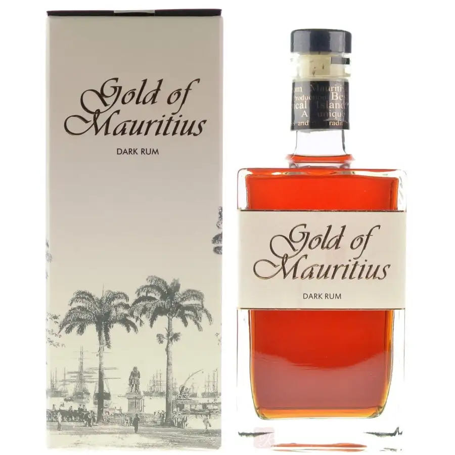 Bottle of Gold of Mauritius Dark Rum