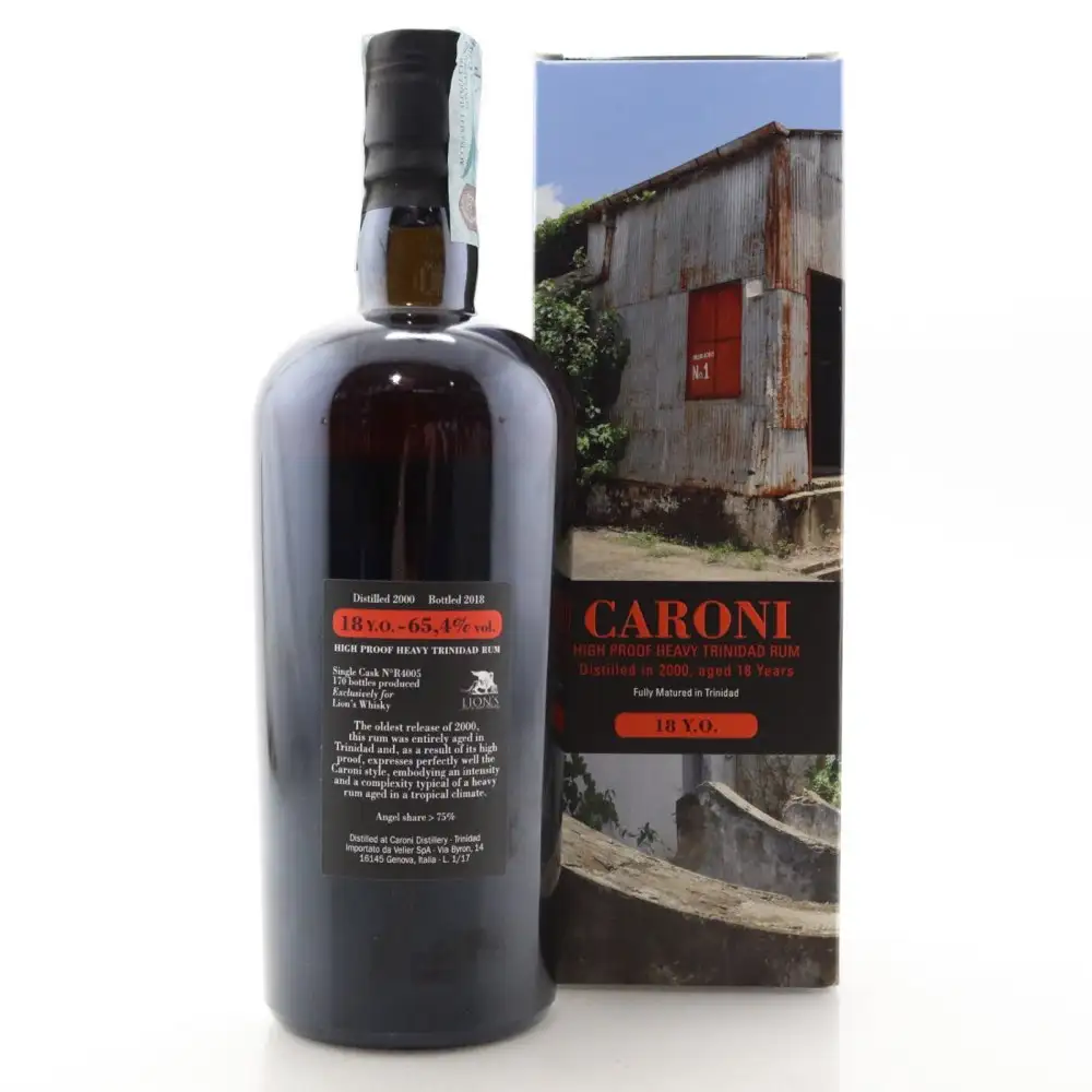 High resolution image of Velier Caroni High Proof Heavy Trinidad Rum (Lion‘s Whisky) HTR 2000