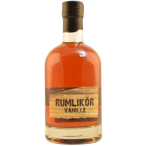 Bottle of Black Work Pirates Rumlikör Vanille
