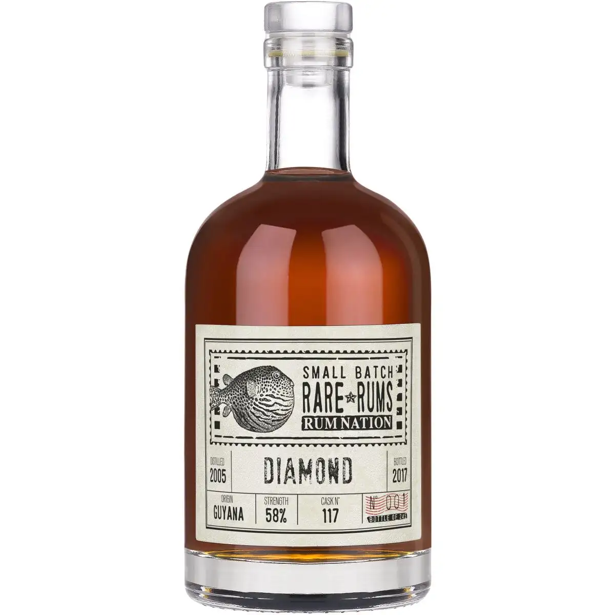 Bottle of Rum Nation Diamond Small Batch Rare Rums 2005