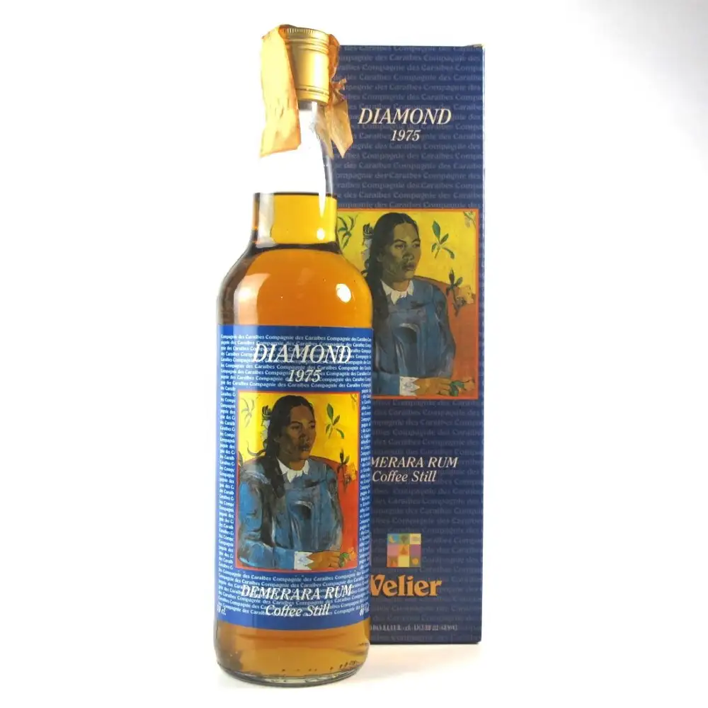 Bottle of Velier Diamond Demerara Rum Coffee Still 1975