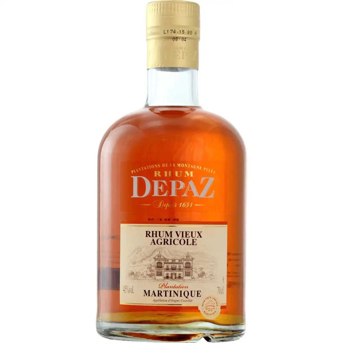 Bottle of Depaz Rhum Vieux Agricole Plantation