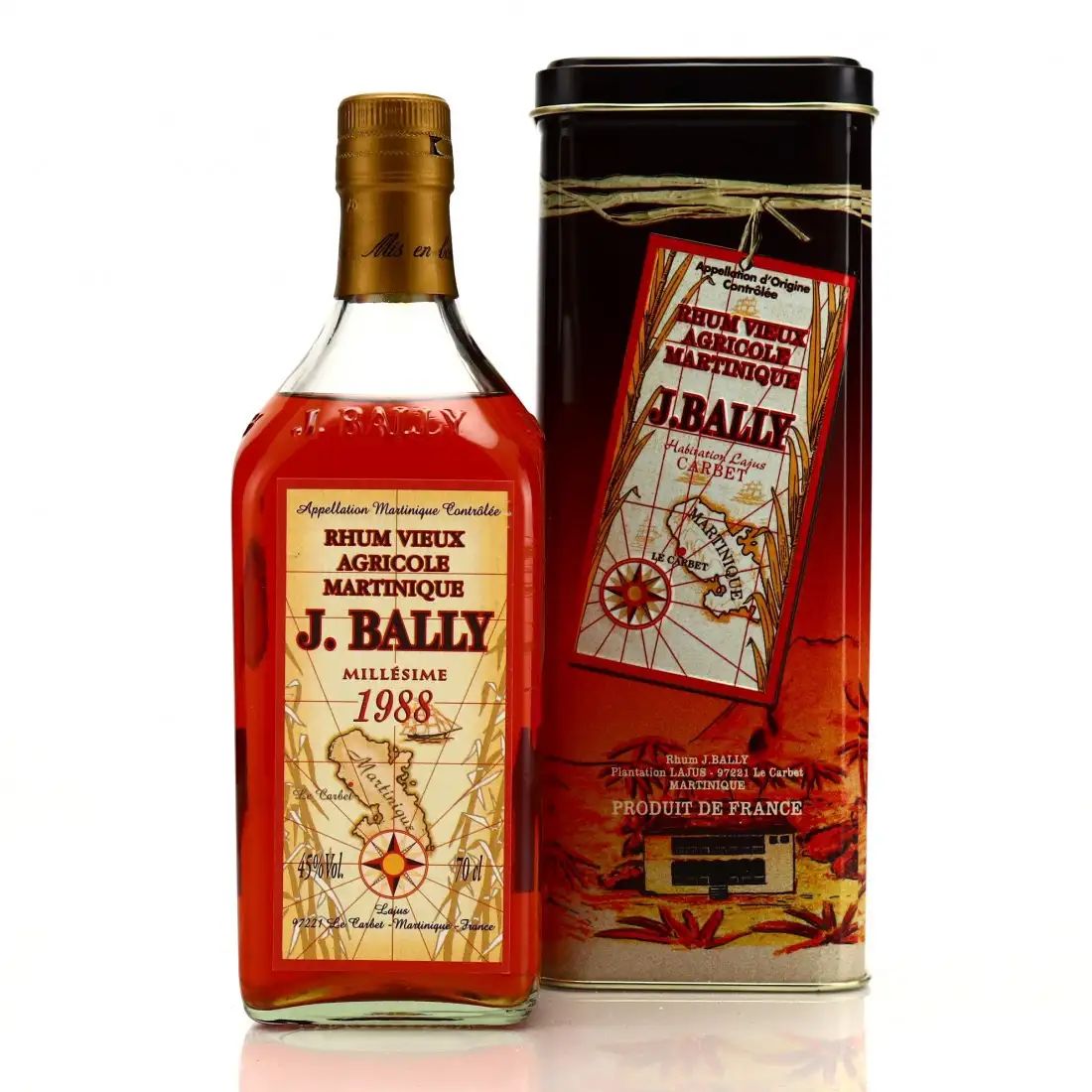 Bottle of J. Bally Millésime 1988