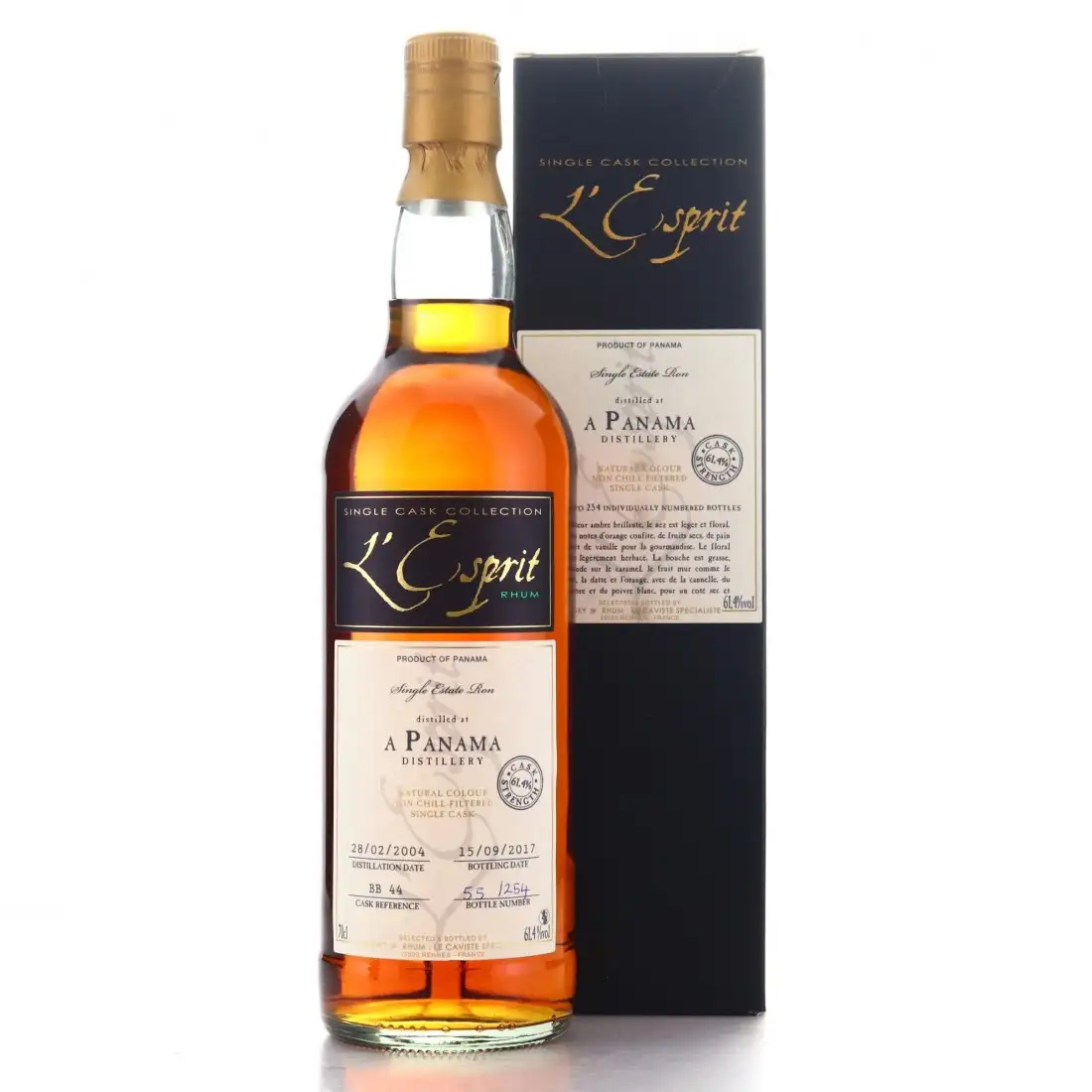 Bottle of Whisky & Rhum Don José L‘Esprit 2004
