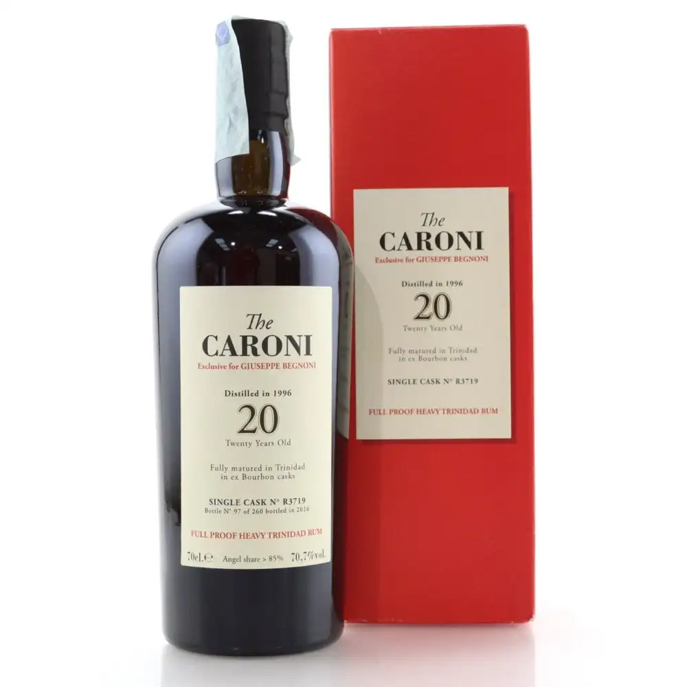 Bottle of Velier Caroni Heavy Trinidad Rum (Exclusive for Giuseppe Begnoni) HTR 1996