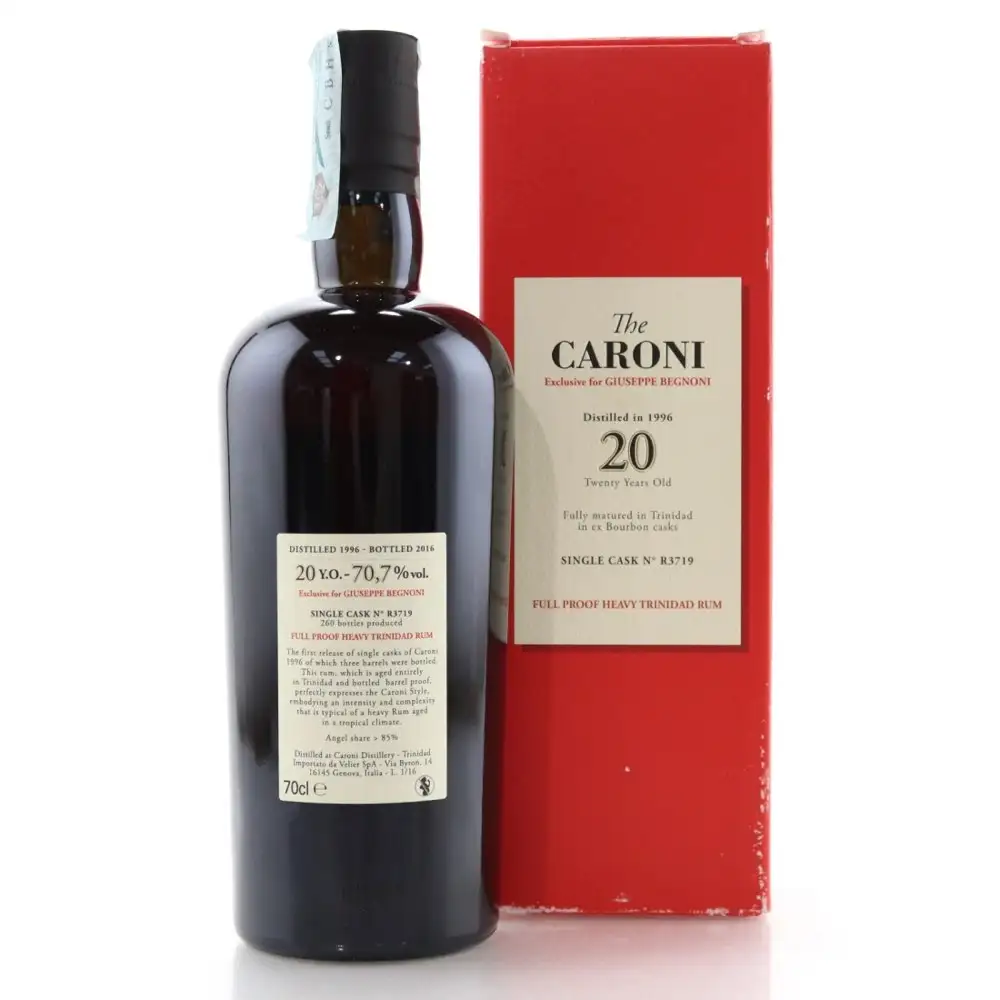 Image haute résolution de Velier Caroni Heavy Trinidad Rum (Exclusive for Giuseppe Begnoni) HTR 1996
