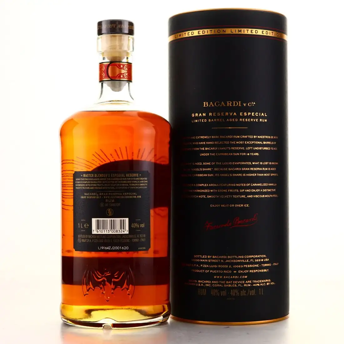 High resolution image of Bacardi Gran Reserva Especial 2003