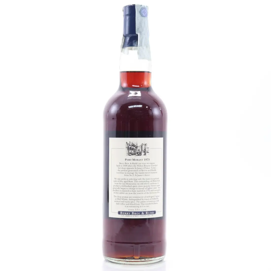 High resolution image of Berry Bros & Rudd Port Mourant Reserve Demerara Rum 1975