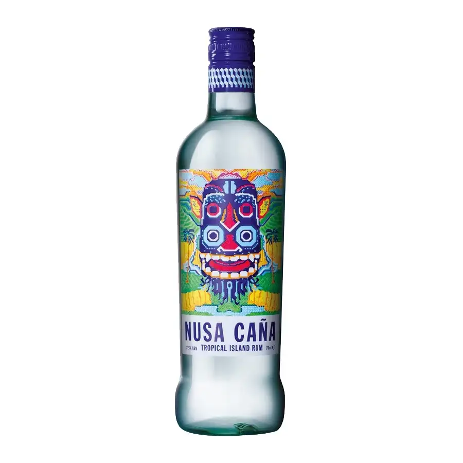 Bottle of Nusa Caña Tropical Island Rum