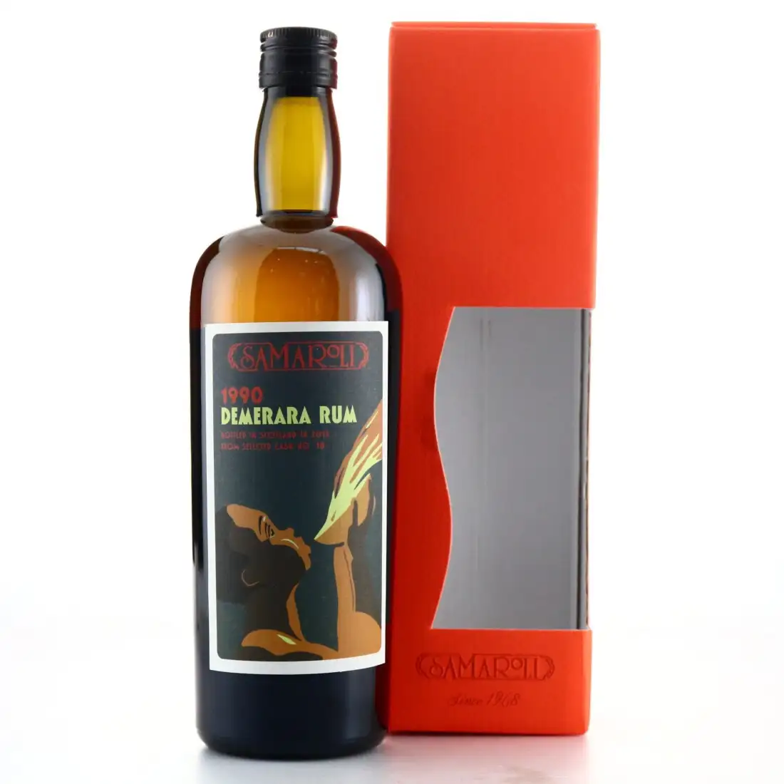 Bottle of Samaroli DDL Demerara Rum 1990