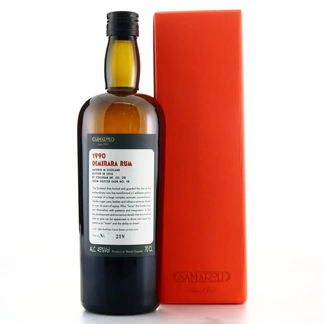 Image haute résolution de Samaroli DDL Demerara Rum 1990