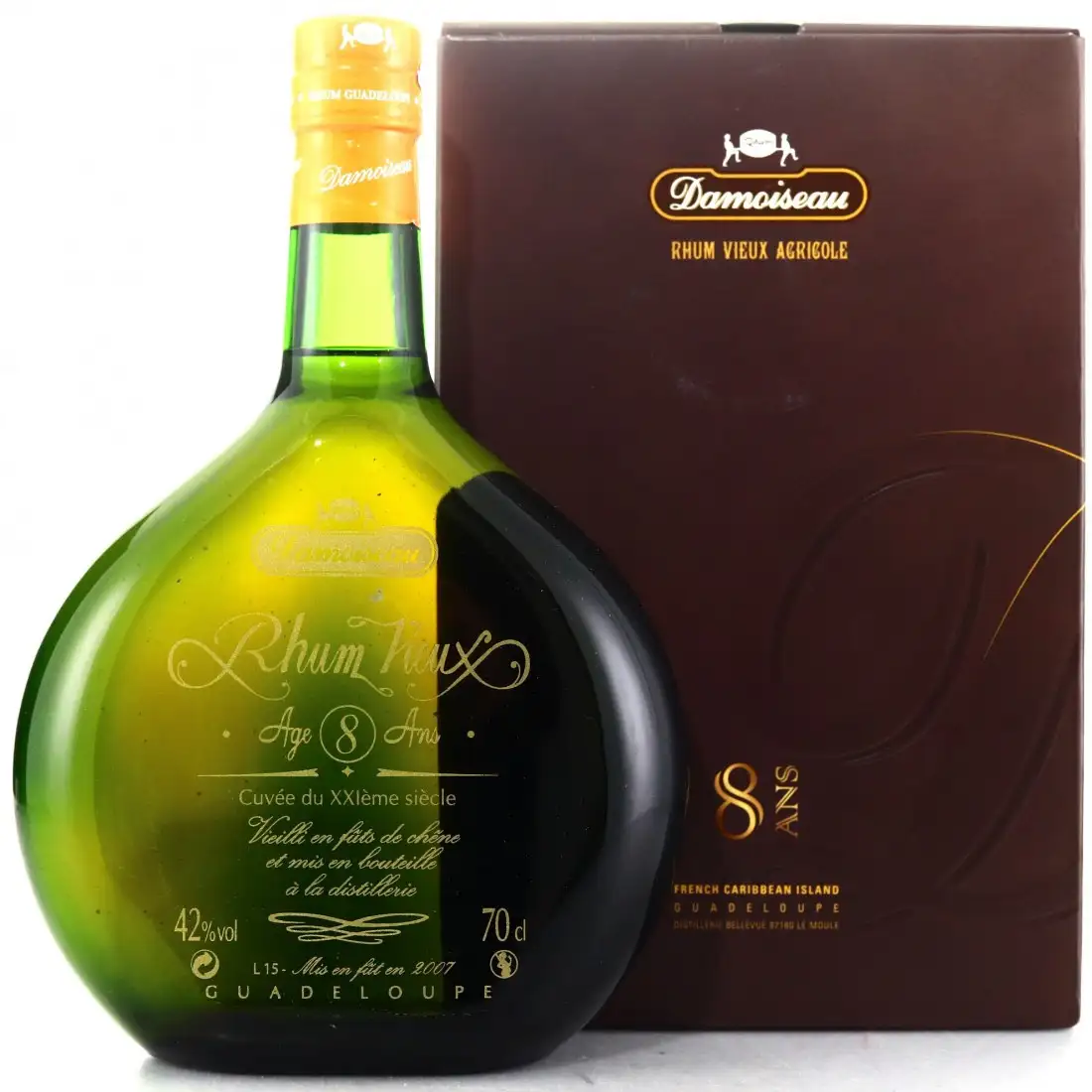 Bottle of Damoiseau Rhum Vieux Cuvée du XXIème siècle 2007
