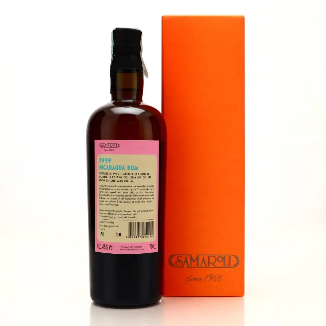 Image haute résolution de Samaroli Nicaragua Rum 1999