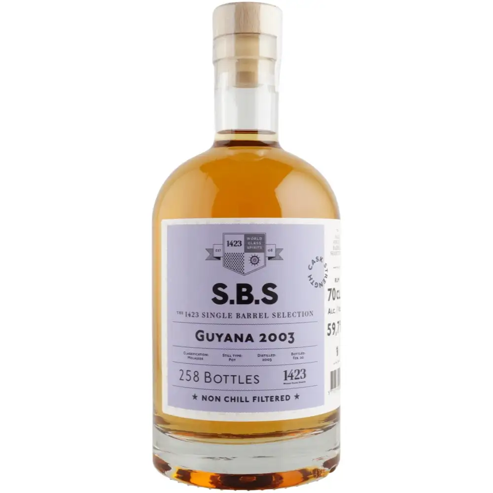 Bottle of DDL S.B.S Guyana 2003