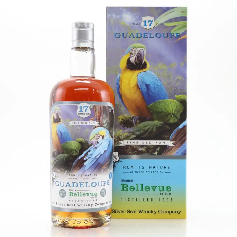 Bottle of Silver Seal Bellevue Guadeloupe 1998