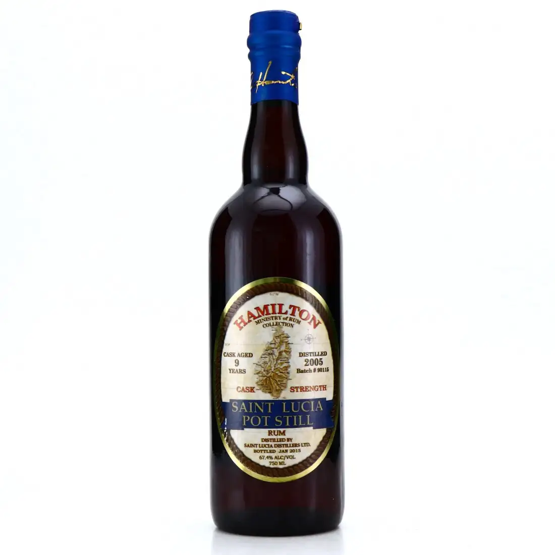 Bottle of Hamilton Saint Lucia Pot Still 2005