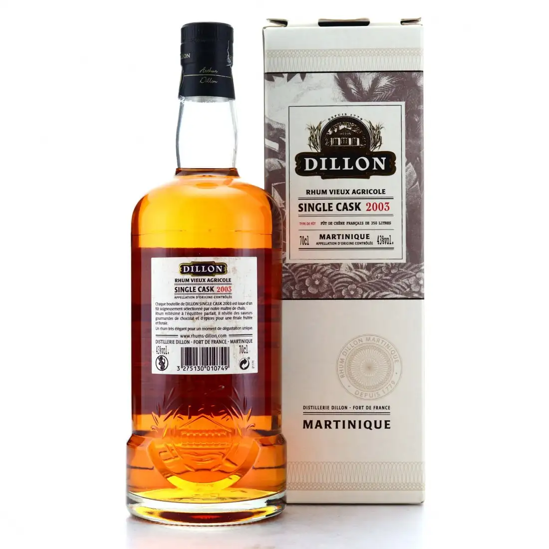 Image haute résolution de Depaz Dillon Single Cask 2003