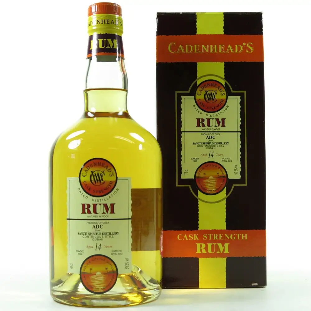 Bottle of Cadenhead‘s Sancti Spiritus ADC 1998