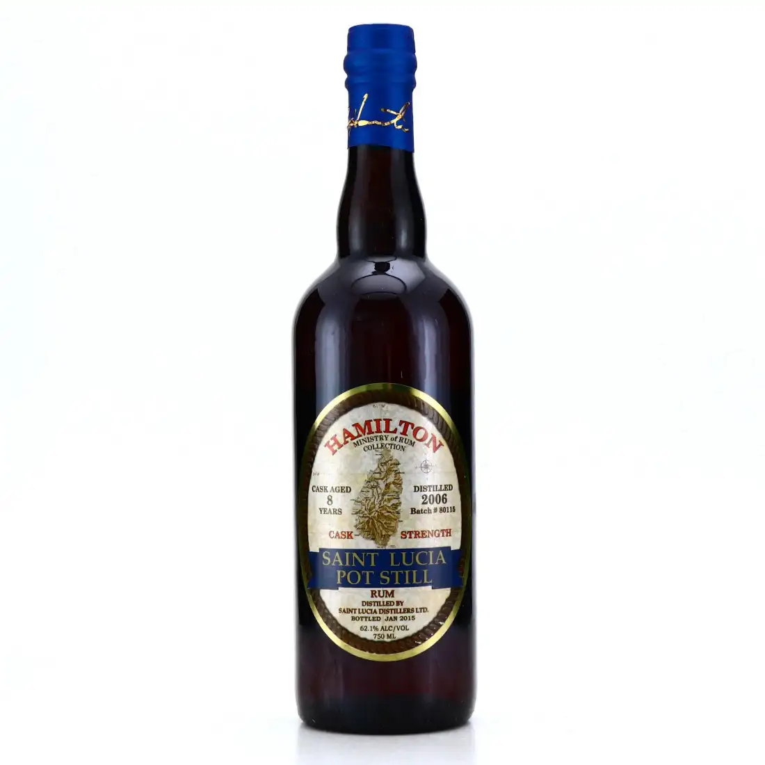 Bottle of Hamilton Saint Lucia Pot Still 2006
