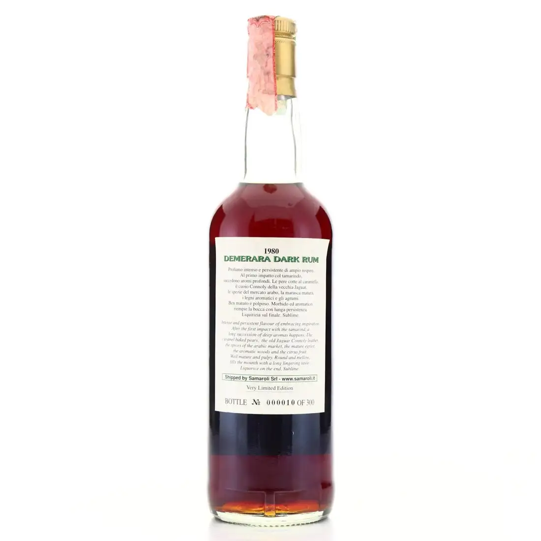 Image haute résolution de Samaroli Demerara Dark Rum 1980