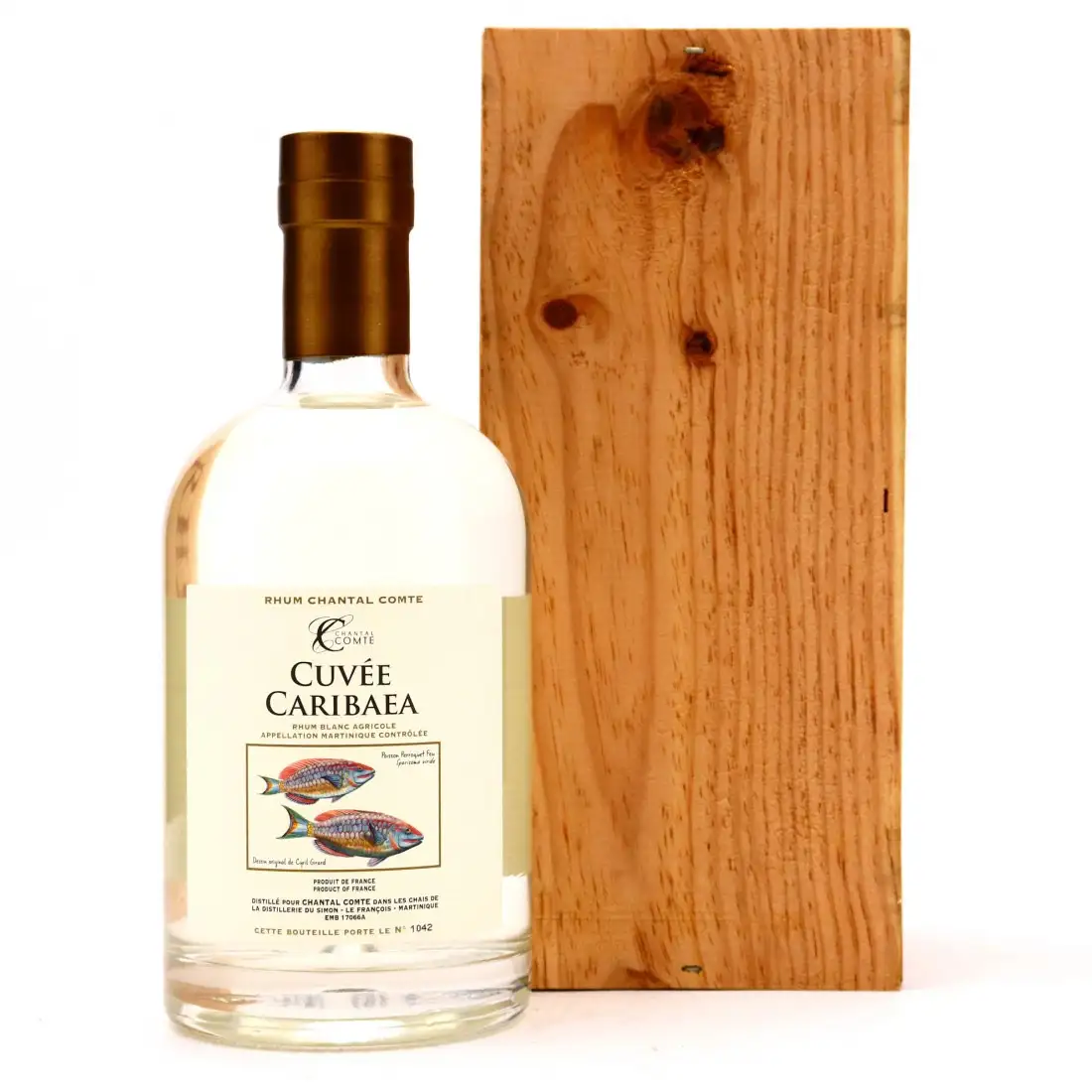 Bottle of Rhum Chantal Comte Cuvée Caribaea 2016