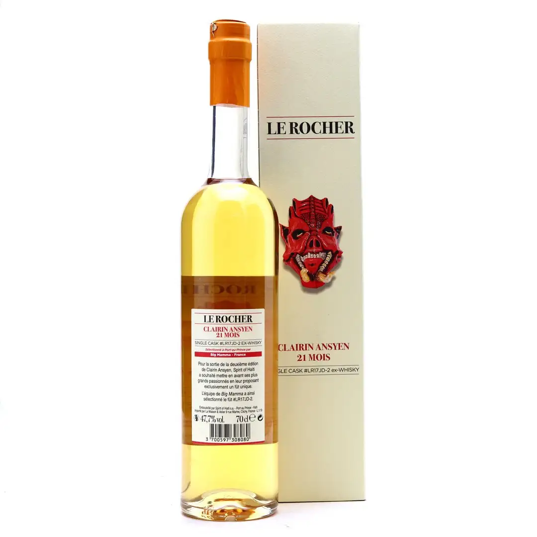 Image haute résolution de Velier Le Rocher Clairin Ansyen (Jack Daniels Cask) 2017