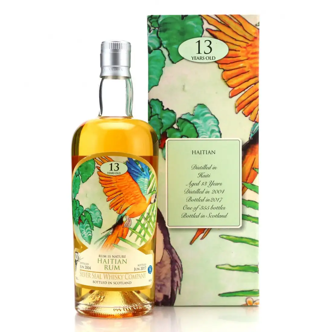 Bottle of Silver Seal Barbancourt Haitian 2004