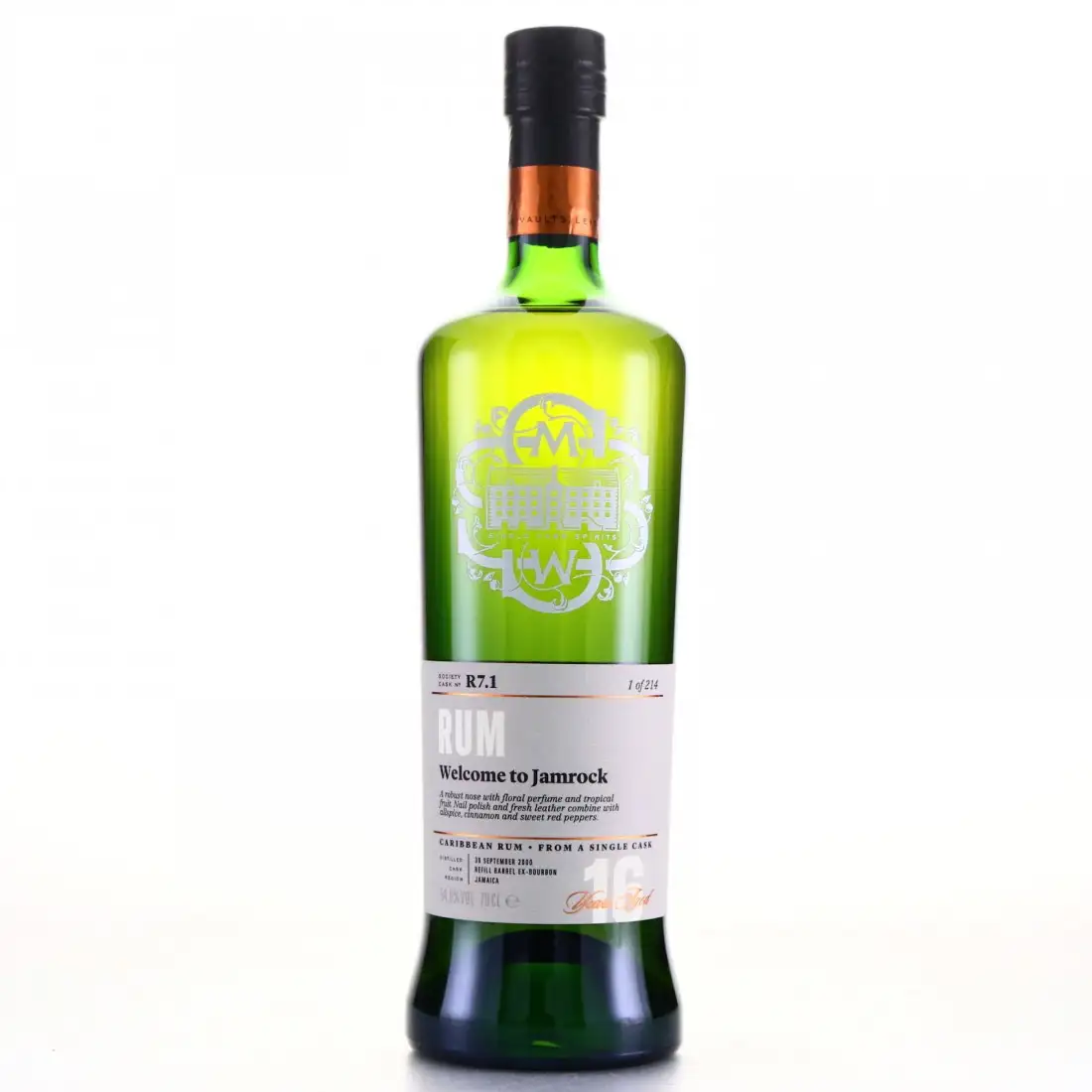 Bottle of SMWS Hampden R7.1 Welcome to Strawberry Jamrock LROK 2000