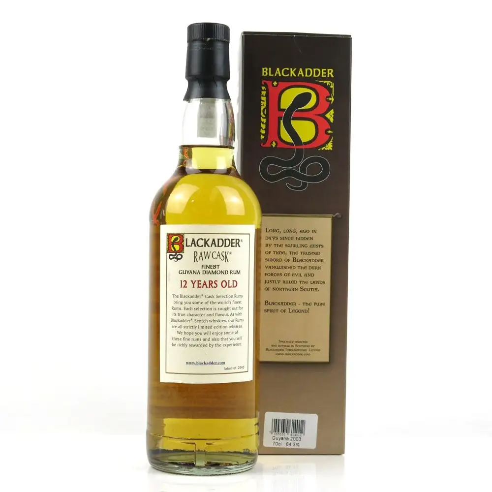 Image haute résolution de Blackadder Diamond Raw Cask Rum 1998