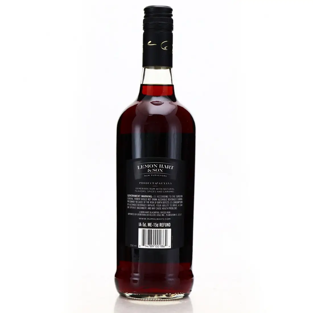 High resolution image of Lemon Hart & Son Blackpool Navy Spiced