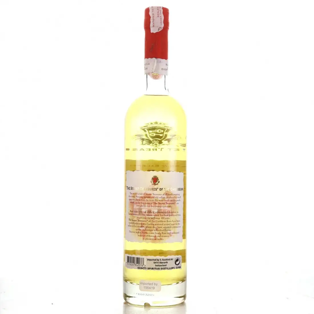 High resolution image of Secret Treasures Sancti Spiritus Old Aguardiente de Caña Rum 1996