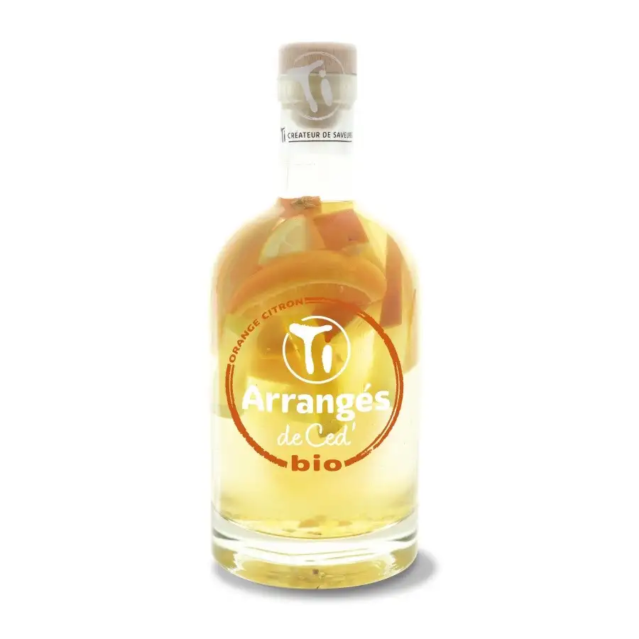 Bottle of Ti Arrangés de Ced‘ Orange Citron Bio Les Rhums de Ced