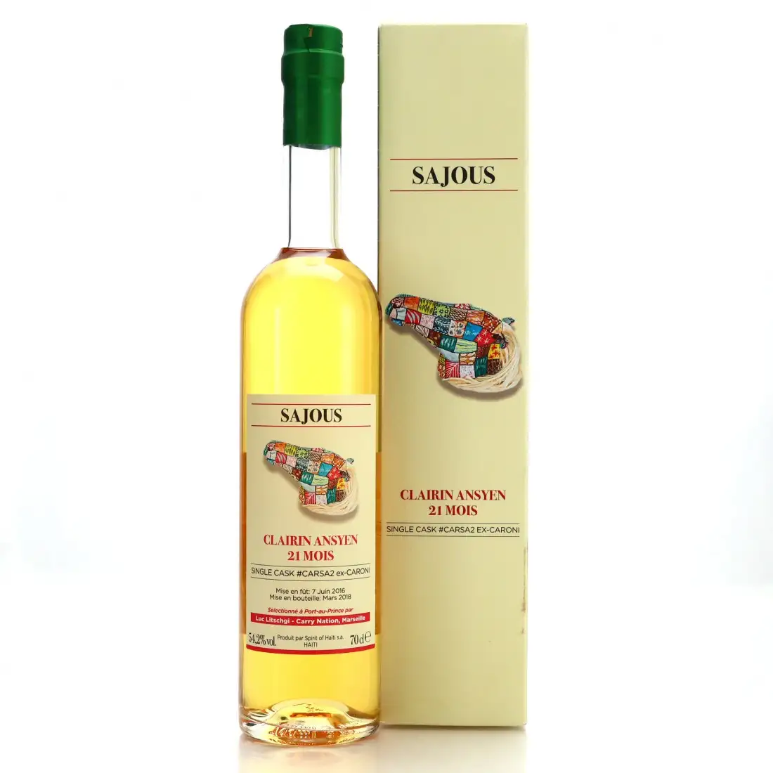 Bottle of Velier Chelo Clairin Ansyen Sajous (Caroni Cask) 2016