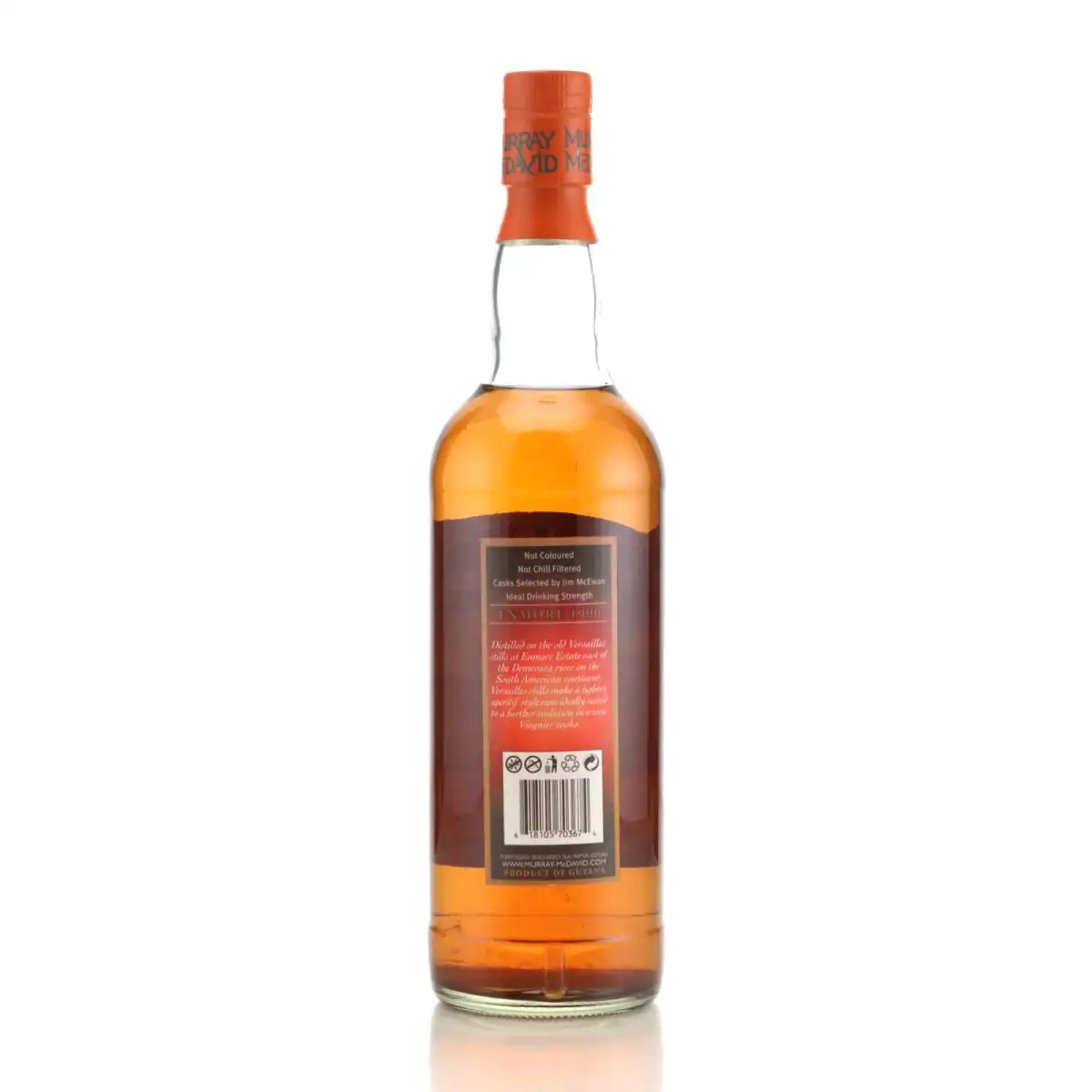 High resolution image of Murray McDavid Enmore Guyana Rum 1990