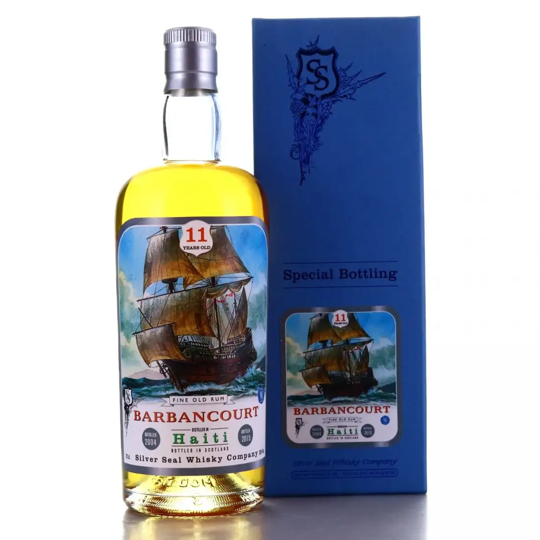 Bottle of Silver Seal Barbancourt Haiti 2004