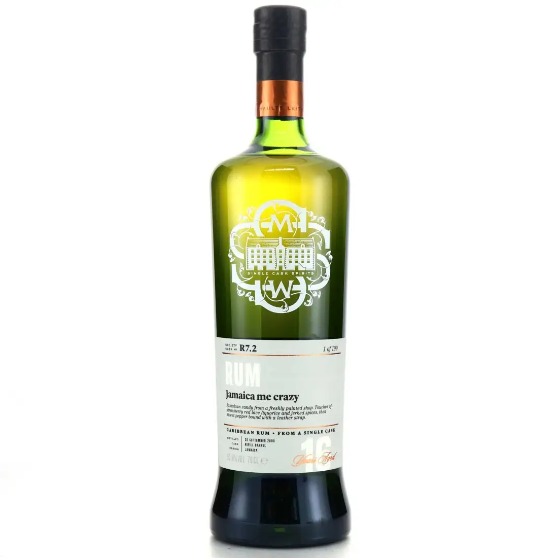 Bottle of SMWS Hampden R7.2 Jamaica me crazy LROK 2000