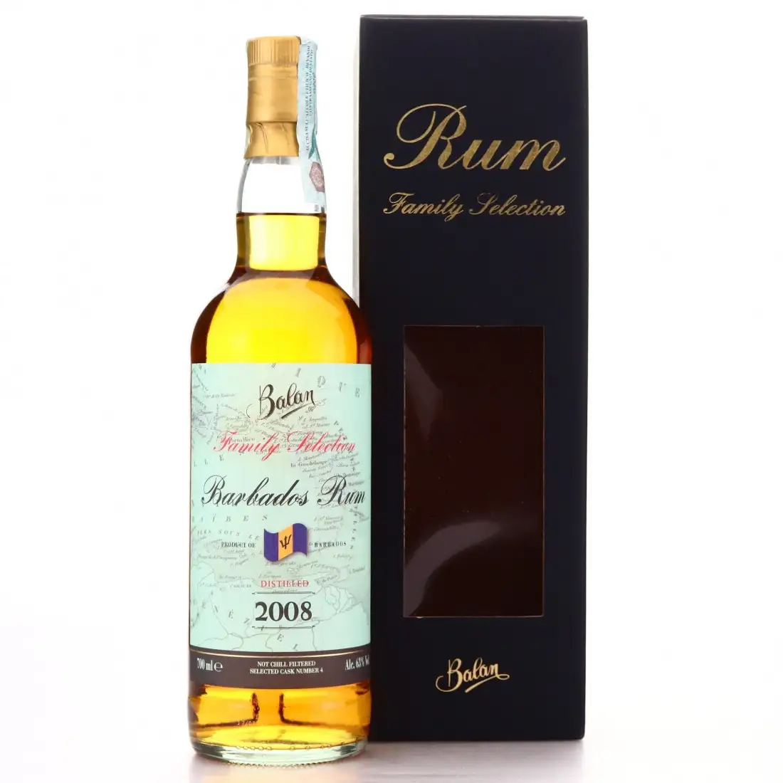 Bottle of Balan Foursquare Family Selection Barbados Rum 2008