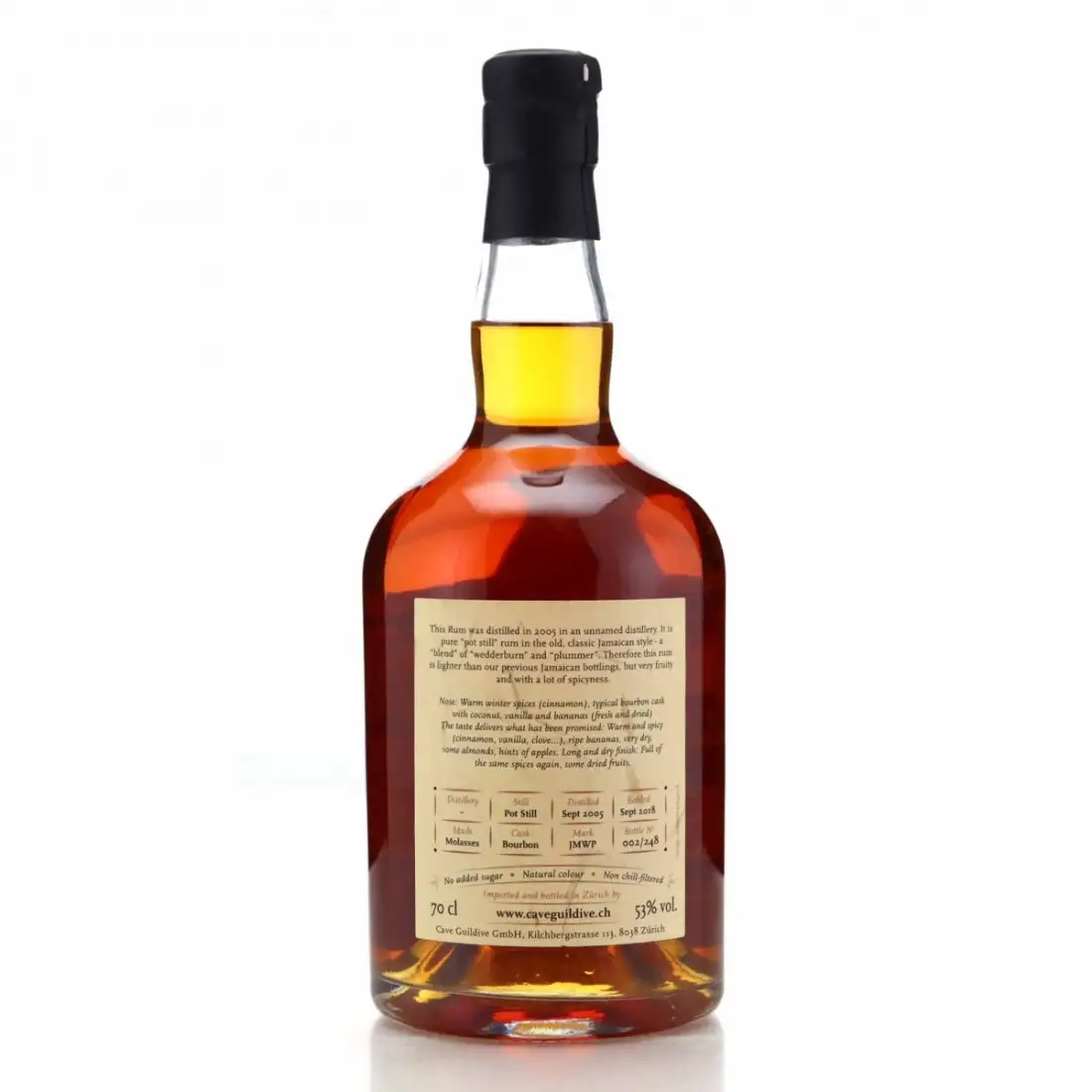 Image haute résolution de Cave Guildive Worthy Park Jamaica Rum 2005