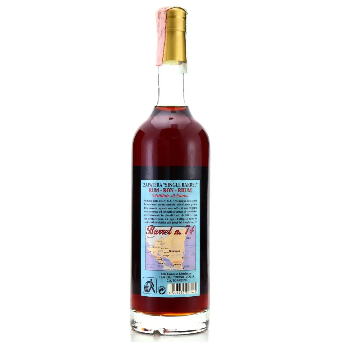 High resolution image of Zapatera Reserva Single Barrell 1990