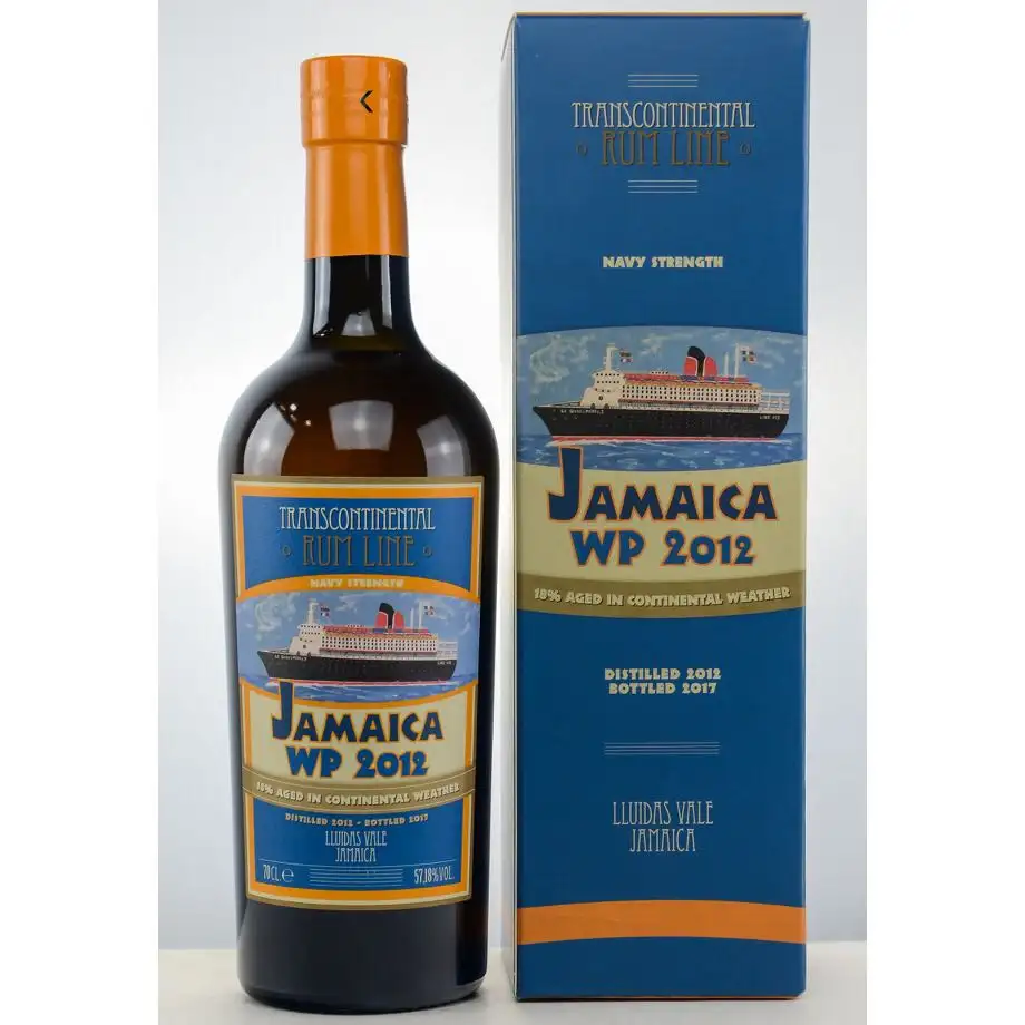 Bottle of TCRL Worthy Park Transcontinental Rum Line Jamaica WP 2012 Navy Strength