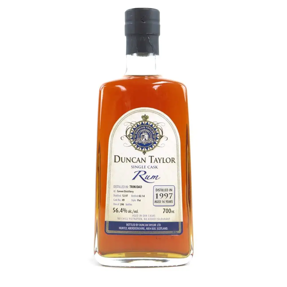 Bottle of Duncan Taylor Caroni Single Cask Rum HTR 1997