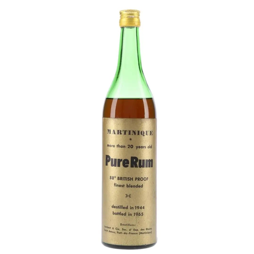 Bottle of Saint James Pure Rum 88 British Proof 1944