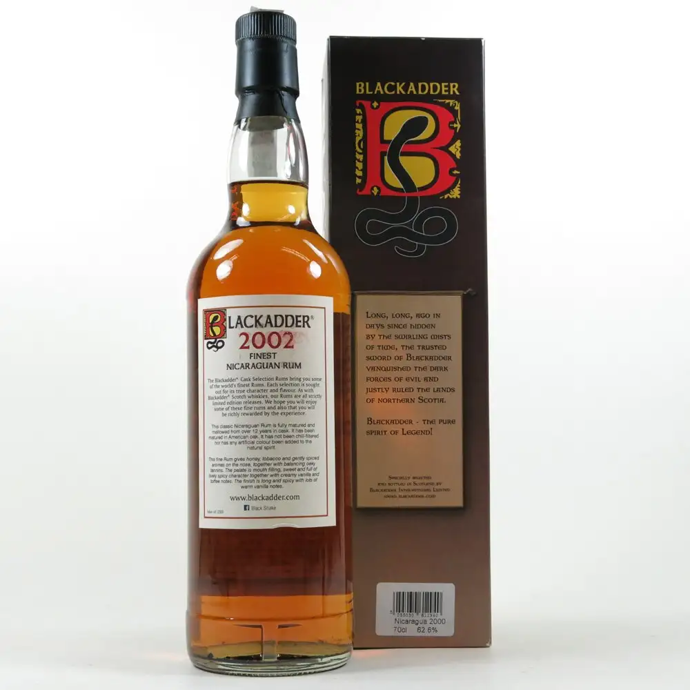 High resolution image of Blackadder Nicaraguan Raw Cask Rum 2002