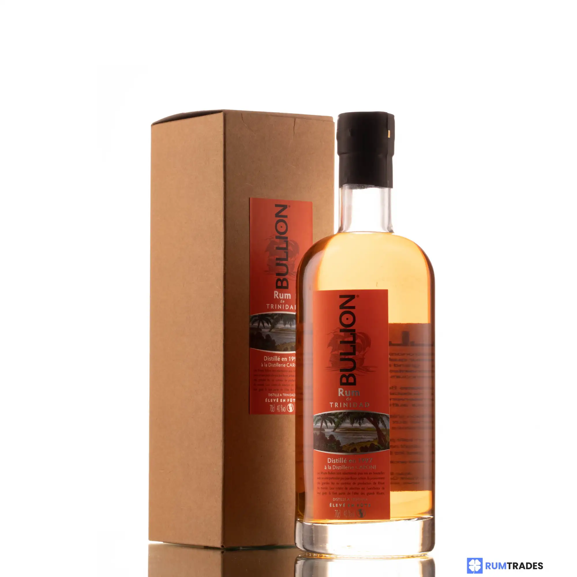 Bottle of Jean Boyer Caroni Rum Bullion HTR 1997