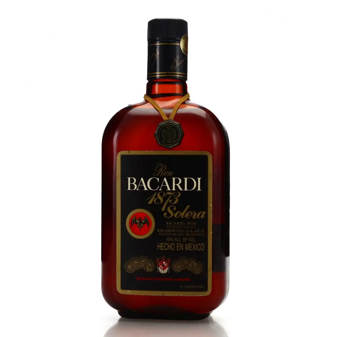 Bottle of Bacardi Ron Solera Orgullo 1873 Tradición Mexico