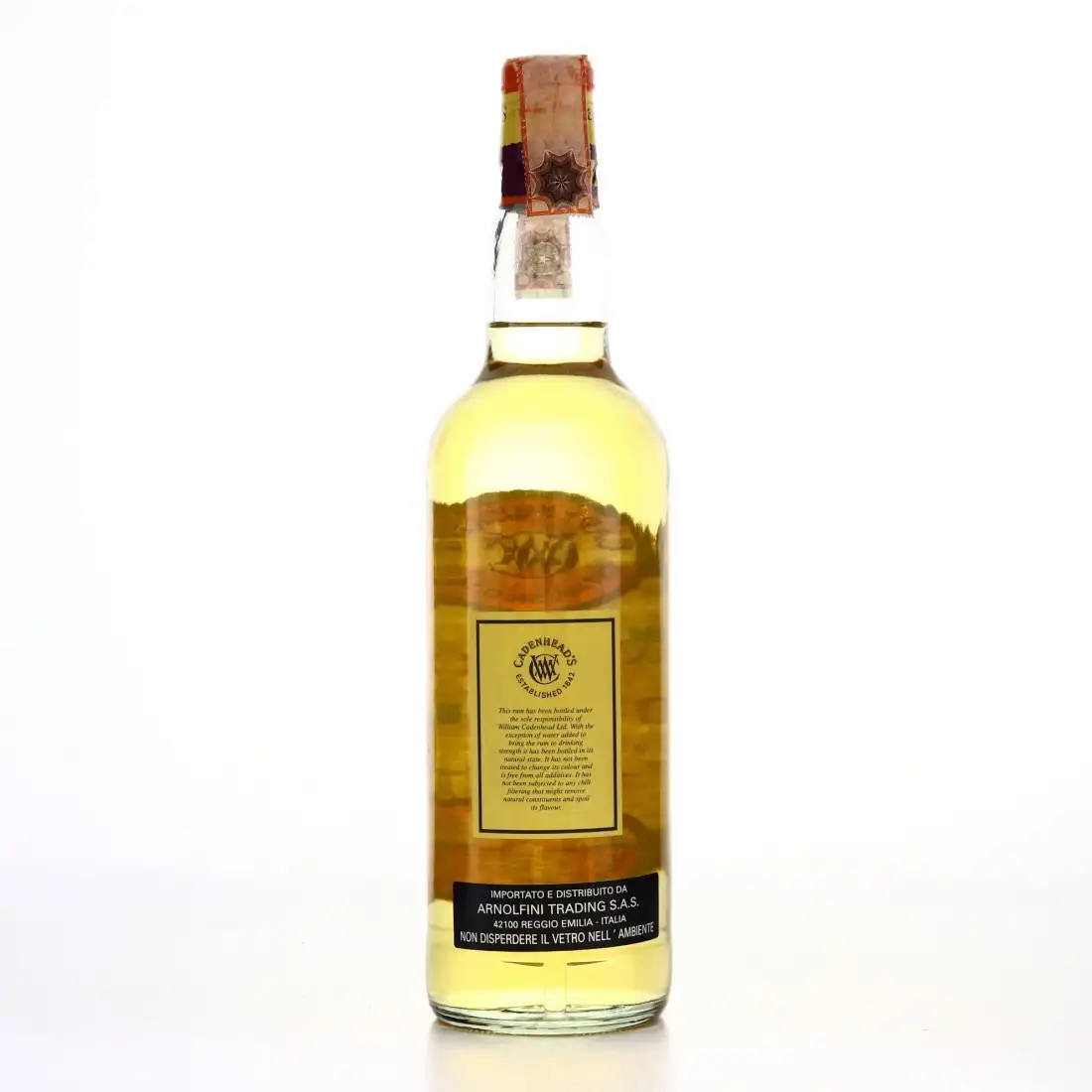 High resolution image of Cadenhead‘s Green Label Demerara Rum 1998