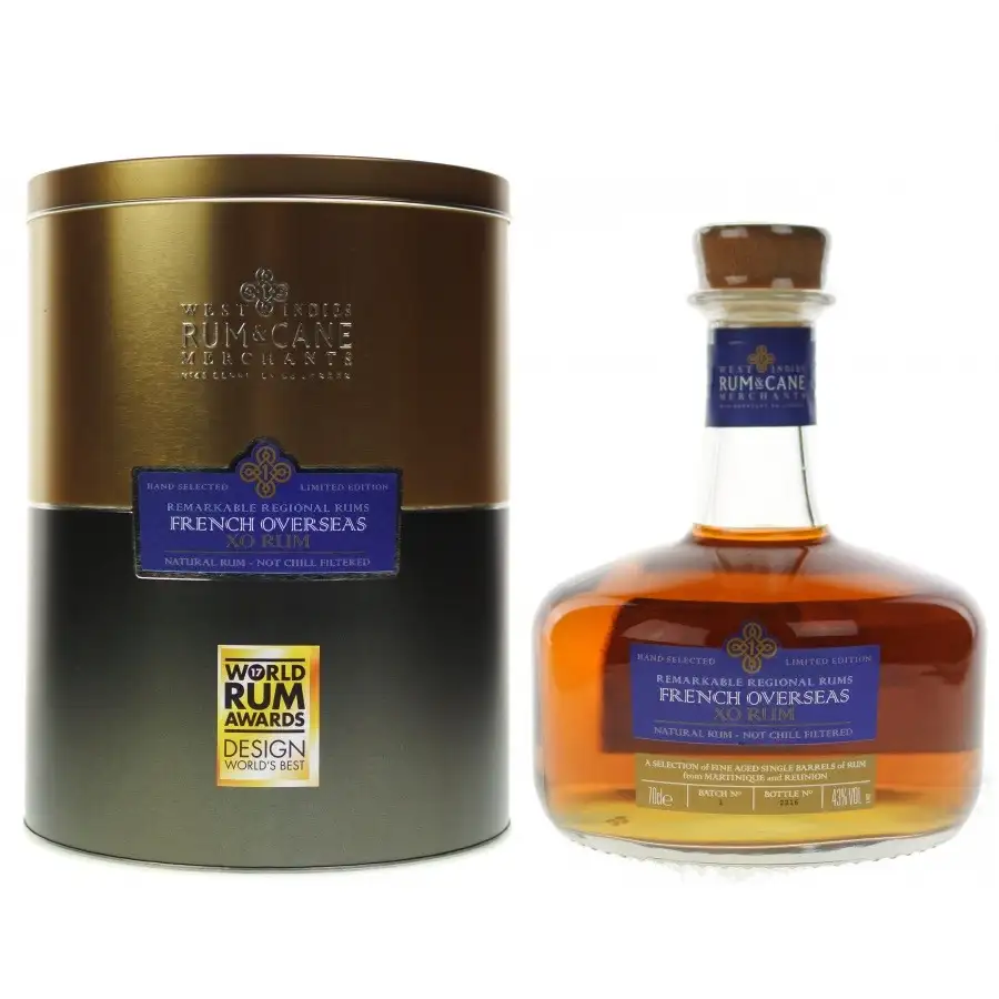 Bottle of Crucial Drinks Rum & Cane French Overseas XO