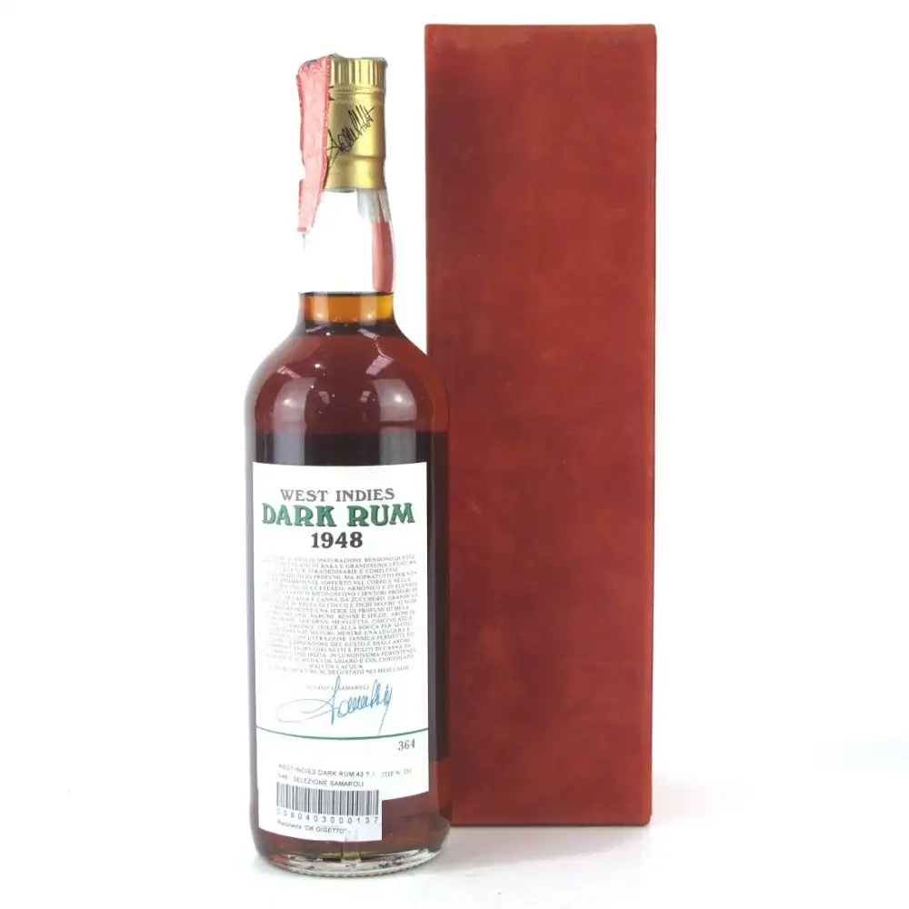 Image haute résolution de Samaroli West Indies Dark Rum 1948